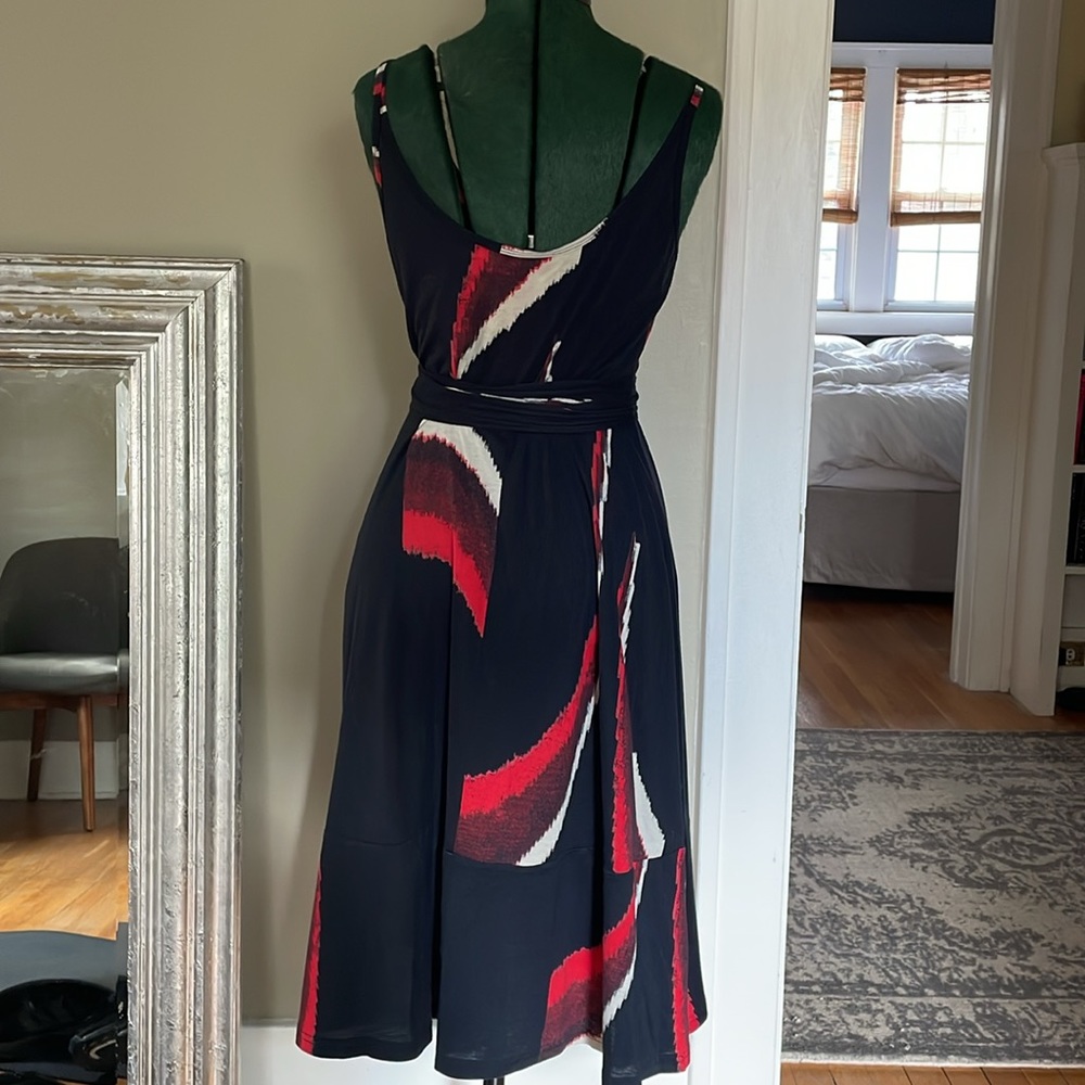 L.A.M.B. by Gwen Stefani 70’s tie around dress size 4 - Picture 5 of 9